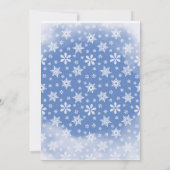 Winter One-derland Eerste Verjaardagsfeestuitnodig Kaart (Achterkant)