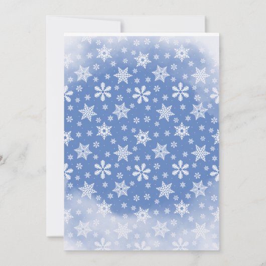 Winter One-derland Eerste Verjaardagsfeestuitnodig Kaart (Achterkant)