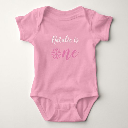 Winter One derland First Birthday Romper (Voorkant)