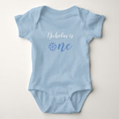 Winter One derland First Birthday Romper (Voorkant)