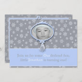 Winter One-derland jongen 1e verjaardag Kaart (Voorkant / Achterkant)