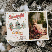 Winter Onederful Hippie Kerstboom Verjaardag Kaart