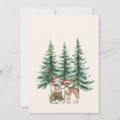 Winter Onederful Kerst 1e Verjaardagsfeestje Kaart (Achterkant)