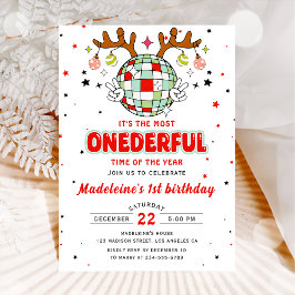 Winter Onederful Retro Kerstmis Verjaardagsfeest Kaart