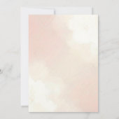 Winter ONEderful Watercolor Girl First Birthday Kaart (Achterkant)