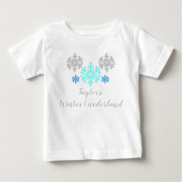 Winter Onederland 1e verjaardag Baby T-Shirt