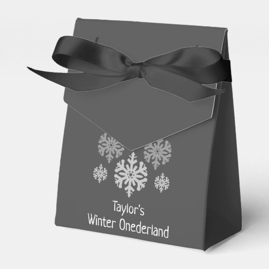 Winter Onederland 1e verjaardag Bedankdoosjes (Voorkant Zijde)