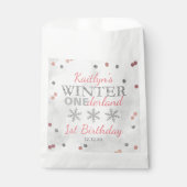 Winter ONEderland 1e verjaardag Bedankzakje (Voorkant)