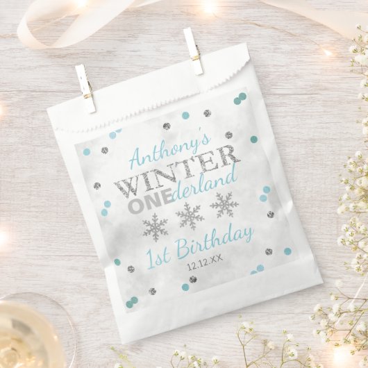Winter ONEderland 1e verjaardag Bedankzakje (Geknipt)