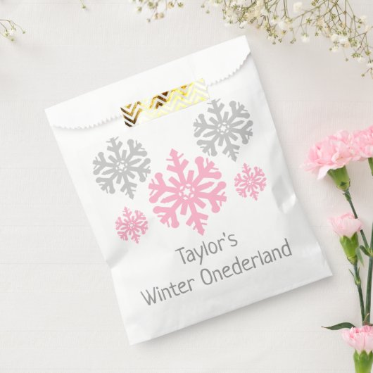 Winter Onederland 1e verjaardag Bedankzakje (Gezegeld)