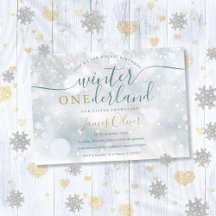 Winter Onederland 1e verjaardag Blauw en Goud