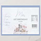 Winter Onederland 1e Verjaardag Chip Bag Wrapper Flyer (Voorkant)