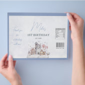 Winter Onederland 1e Verjaardag Chip Bag Wrapper Flyer (Hand)