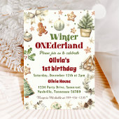 Winter Onederland 1e Verjaardag Cookies Kerst Kaart