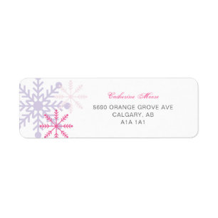 Winter Onederland 1e verjaardag Cute snowflakes Etiket