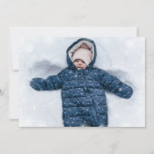 Winter Onederland 1e verjaardag Foto Kaart (Achterkant)