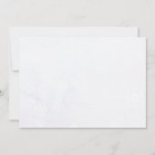 Winter Onederland 1e verjaardag Fotouitnodiging Kaart (Achterkant)