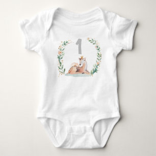 Winter Onederland 1e Verjaardag Hert Shirt Romper