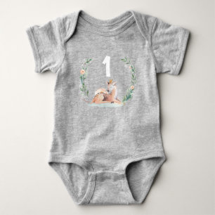Winter Onederland 1e Verjaardag Hert Shirt Romper