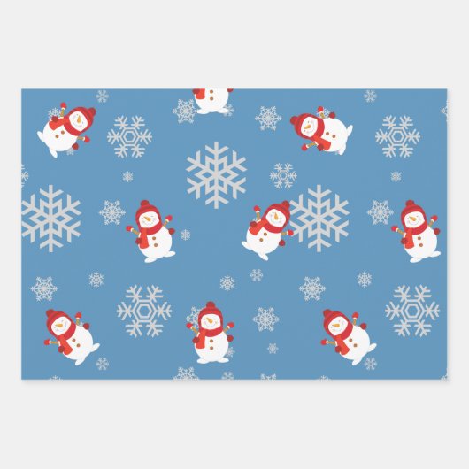 Winter Onederland 1e Verjaardag Jongen Welkomstbor Inpakpapier Vel (Voorkant 3)