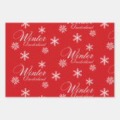 Winter Onederland 1e Verjaardag Jongen Welkomstbor Inpakpapier Vel (Voorkant 2)