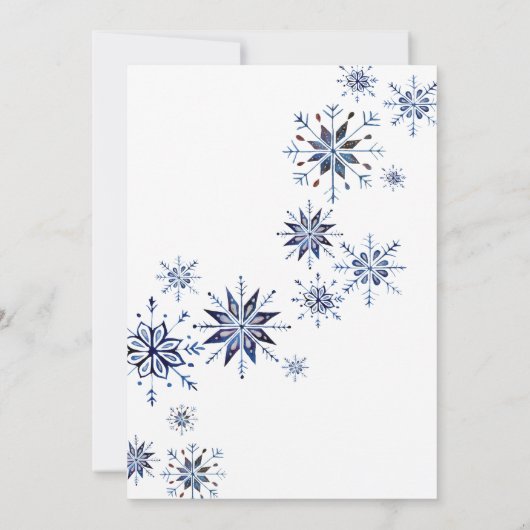 Winter Onederland 1e verjaardag Kaart (Achterkant)