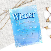 Winter Onederland - 1e verjaardag Kaart