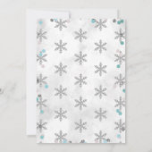 Winter ONEderland 1e verjaardag Kaart (Achterkant)