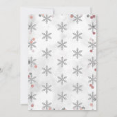 Winter ONEderland 1e verjaardag Kaart (Achterkant)