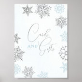 Winter Onederland 1e Verjaardag Kaarten & Geschenk Poster (Voorkant)