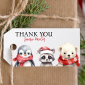 Winter Onederland 1e verjaardag Kerst Foto Cadeaulabel