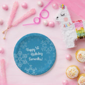 Winter Onederland 1e verjaardag Kinder winter Papieren Bordje (Feest)