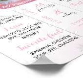 Winter Onederland 1e Verjaardag Mijlpaalteken Poster (Hoek)