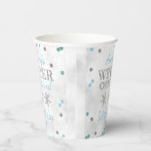 Winter ONEderland 1e verjaardag Papieren Bekers (Rechts)