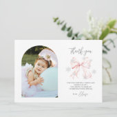 Winter Onederland 1e Verjaardag Plat Dankjewelkaar Kaart (Staand voorkant)