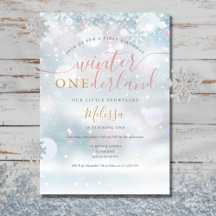 Winter Onederland 1e verjaardag Roze En Goud