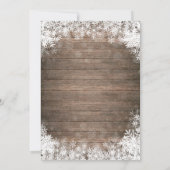 Winter Onederland 1e verjaardag uitnodiging (Achterkant)