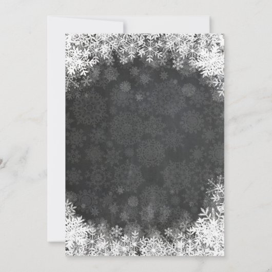 Winter Onederland 1e verjaardag uitnodiging (Achterkant)