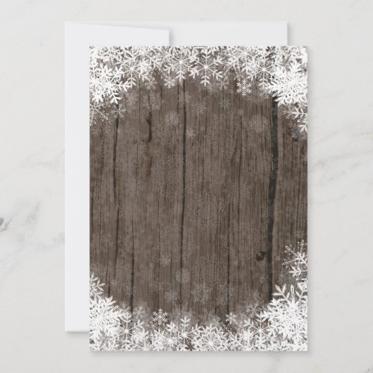 Winter Onederland 1e verjaardag uitnodiging (Achterkant)