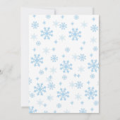 Winter Onederland 1e verjaardag Uitnodigingen (Achterkant)