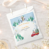 Winter Onederland 1e verjaardag Uitnodigingen Bedankzakje (Geknipt)