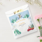 Winter Onederland 1e verjaardag Uitnodigingen Bedankzakje (Gezegeld)
