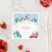 Winter Onederland 1e verjaardag Uitnodigingen Servet (Insitu)