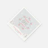 Winter Onederland 1e verjaardag van Napkin Servet (Hoek)