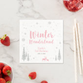Winter Onederland 1e verjaardag van Napkin Servetten (Insitu)