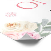 Winter ONEderland 1e verjaardag welkomstbord poste Poster (Hoek)