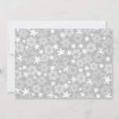 Winter ONEderland 1e verjaardagsuitnodiging Kaart (Achterkant)