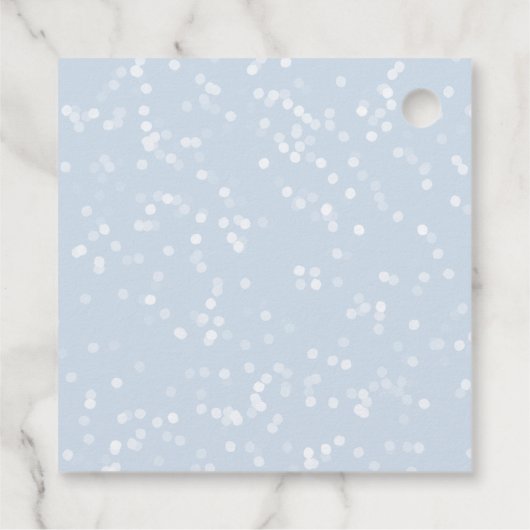 Winter Onederland 1st Birthday Bedankjes Labels (Achterkant)