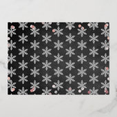 Winter ONEderland 1st Birthday foto Real Folie Uitnodiging (Achterkant)