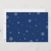 Winter Onederland 1st Birthday Invitation - Boy Kaart (Achterkant)